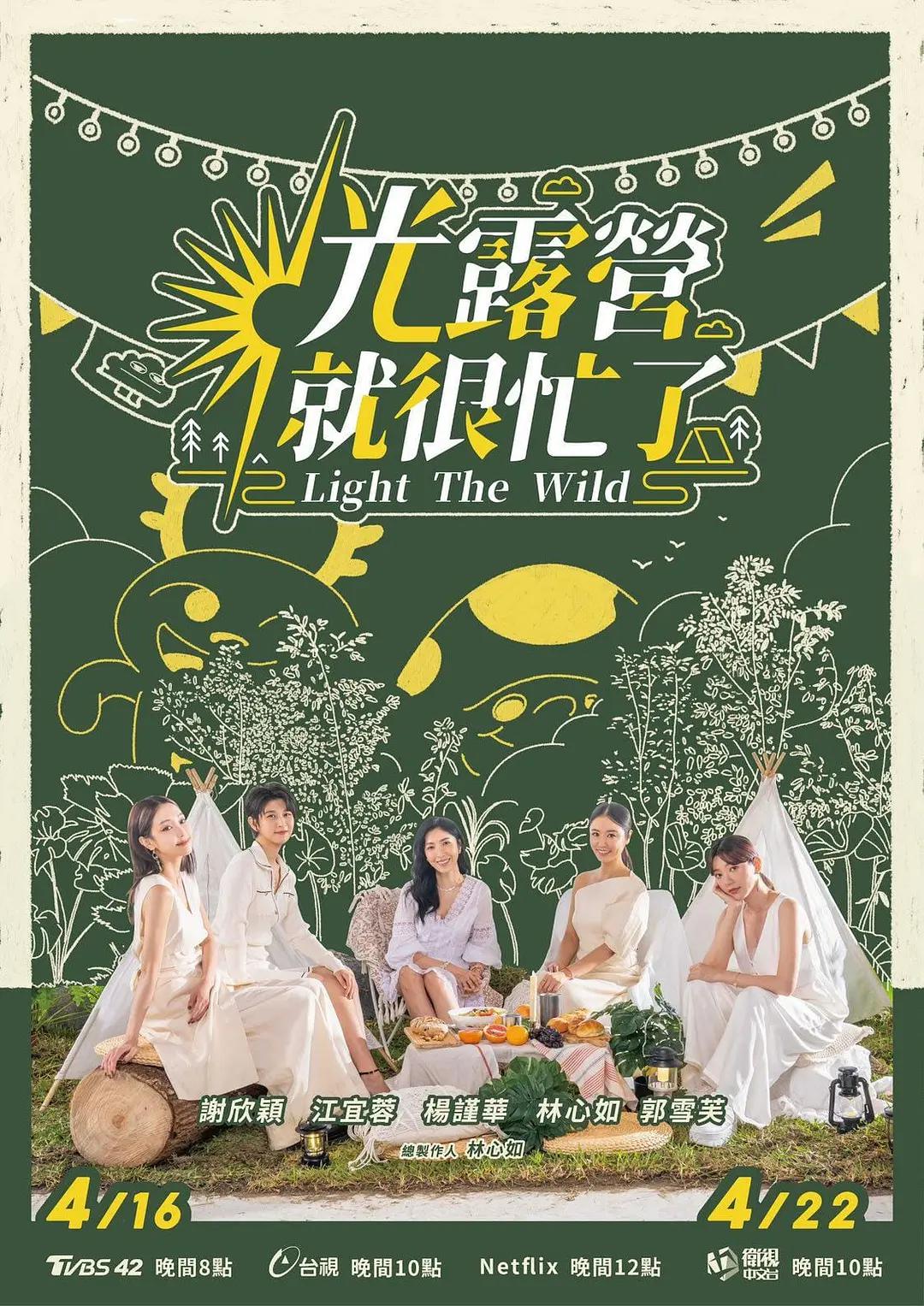 光露营就很忙了海报