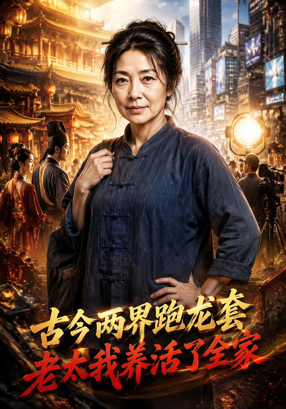 古今两界跑龙套，老太我养活了全家海报