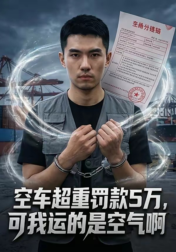 空车超重罚款5万，可我运的是空气啊海报