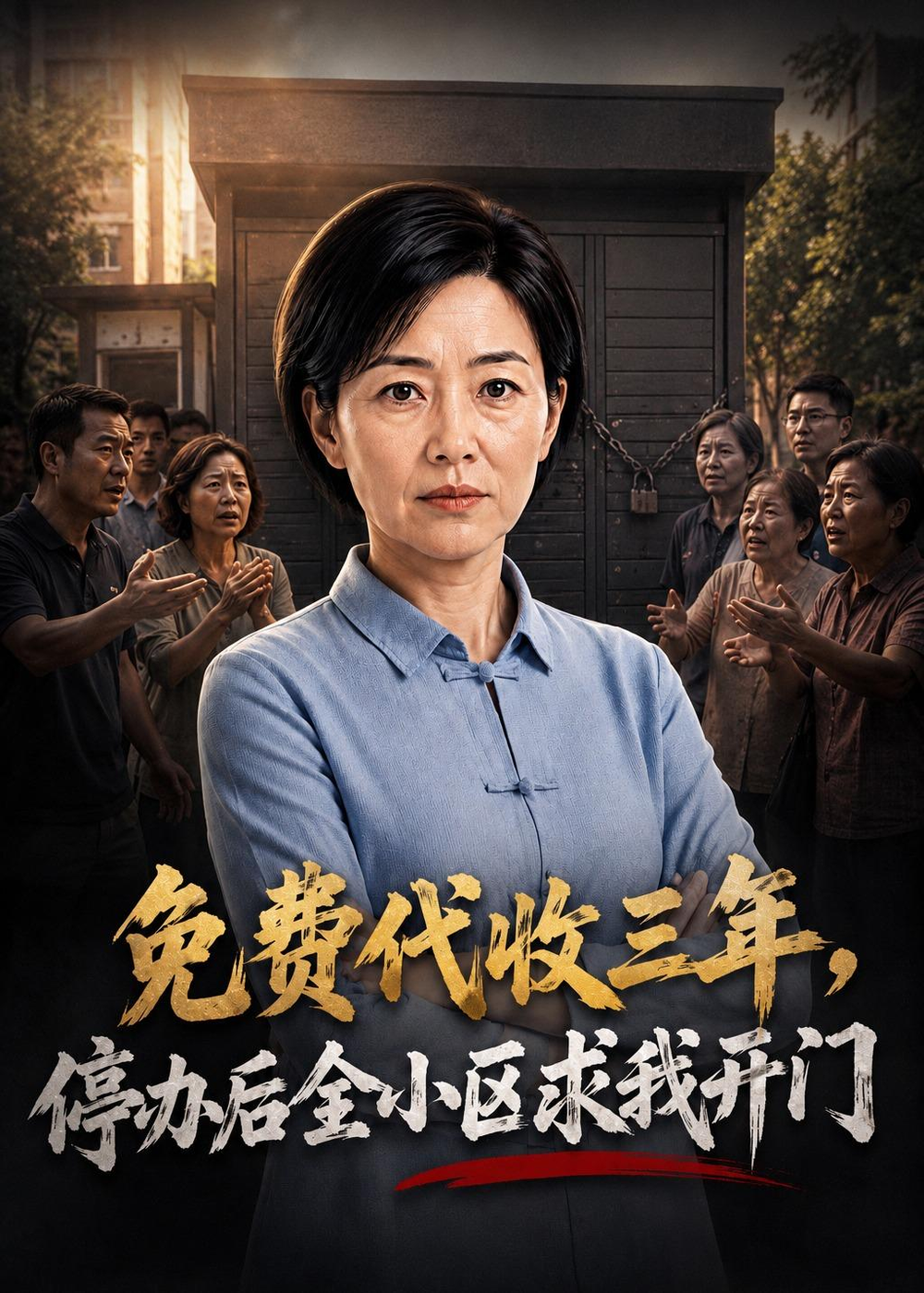 免费代收三年,停办后全小区求我开门海报
